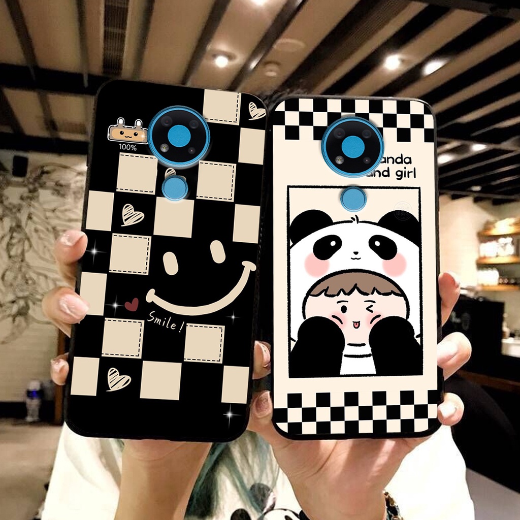 เคส Nokia 3.4 / 8210 4G ลายตารางหมากรุกพิมพ์ลายคุณภาพสูง mikenbe@r สุดฮอต