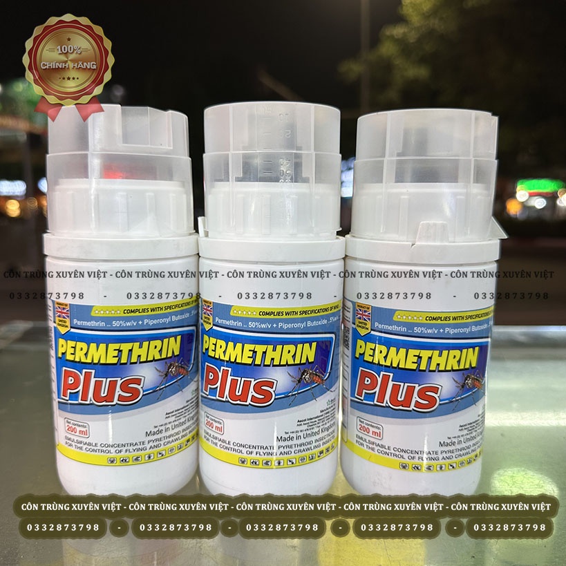 Permethrin Plus ยากันยุงไร้กลิ่น (200 มล. ขวด) - Uk นําเข้า