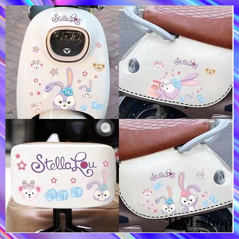 สติกเกอร์ ลายการ์ตูนน่ารัก ป้องกันรอยขีดข่วน สําหรับติดตกแต่งหมวกกันน็อค รถจักรยานยนต์
