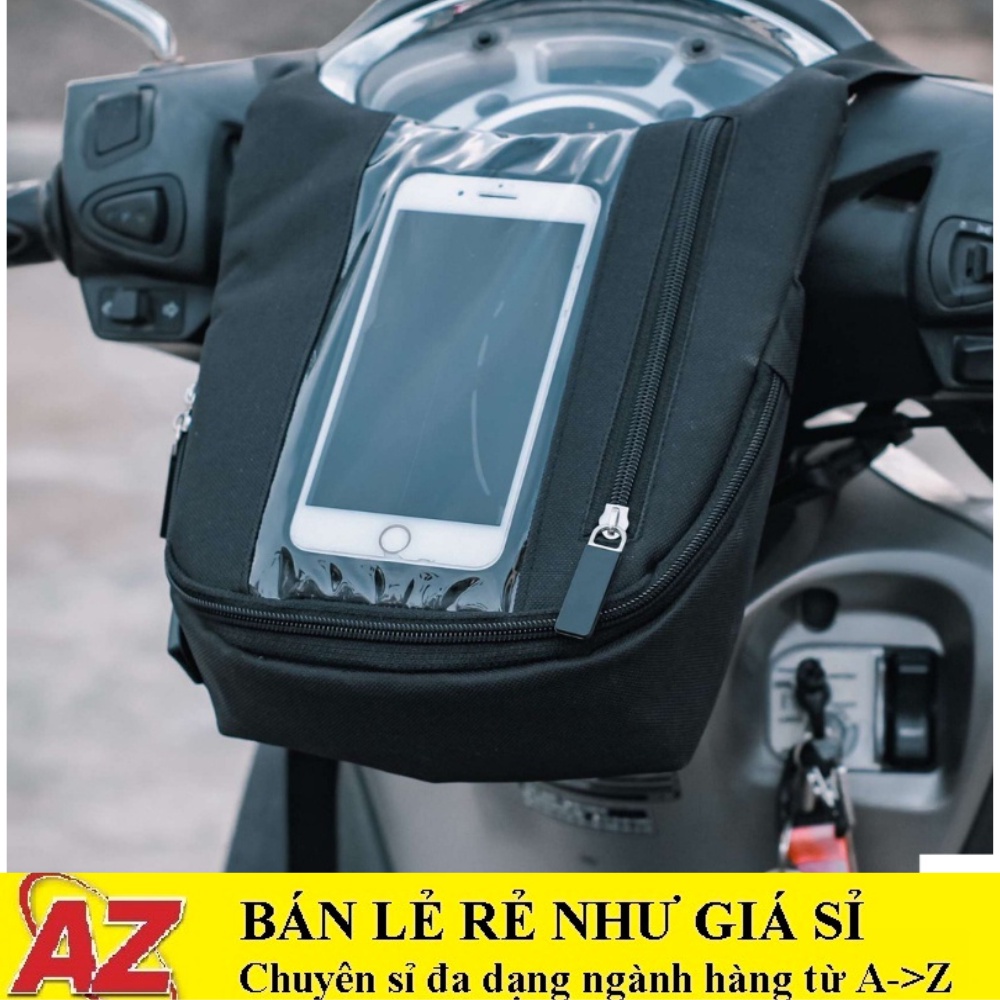 กระเป๋าหัวรถจักรยานยนต์กระเป๋าติดแฮนด์สําหรับโทรศัพท์อุปกรณ์วิ่งแฮนดี้