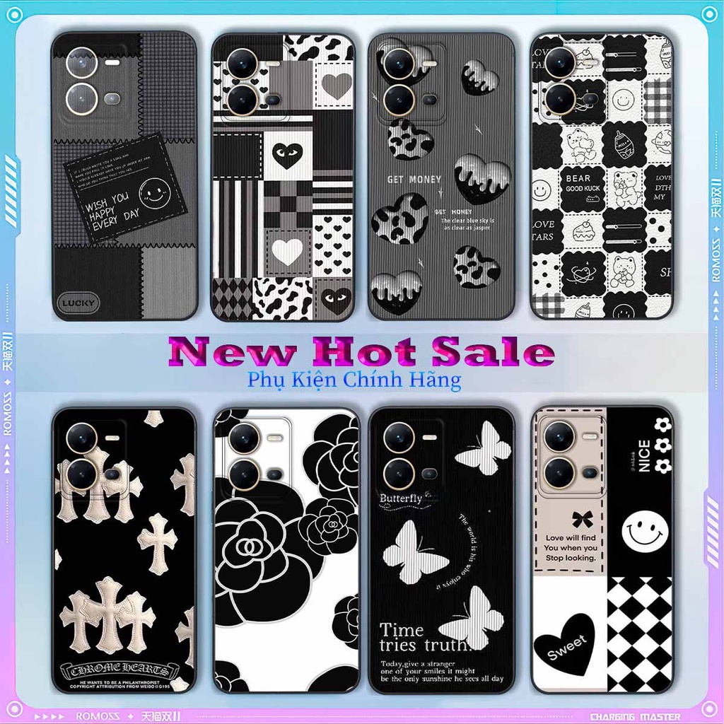 เคส Vivo V25 / V25E / V25 Pro /S15 Pro ลายขาวดํา