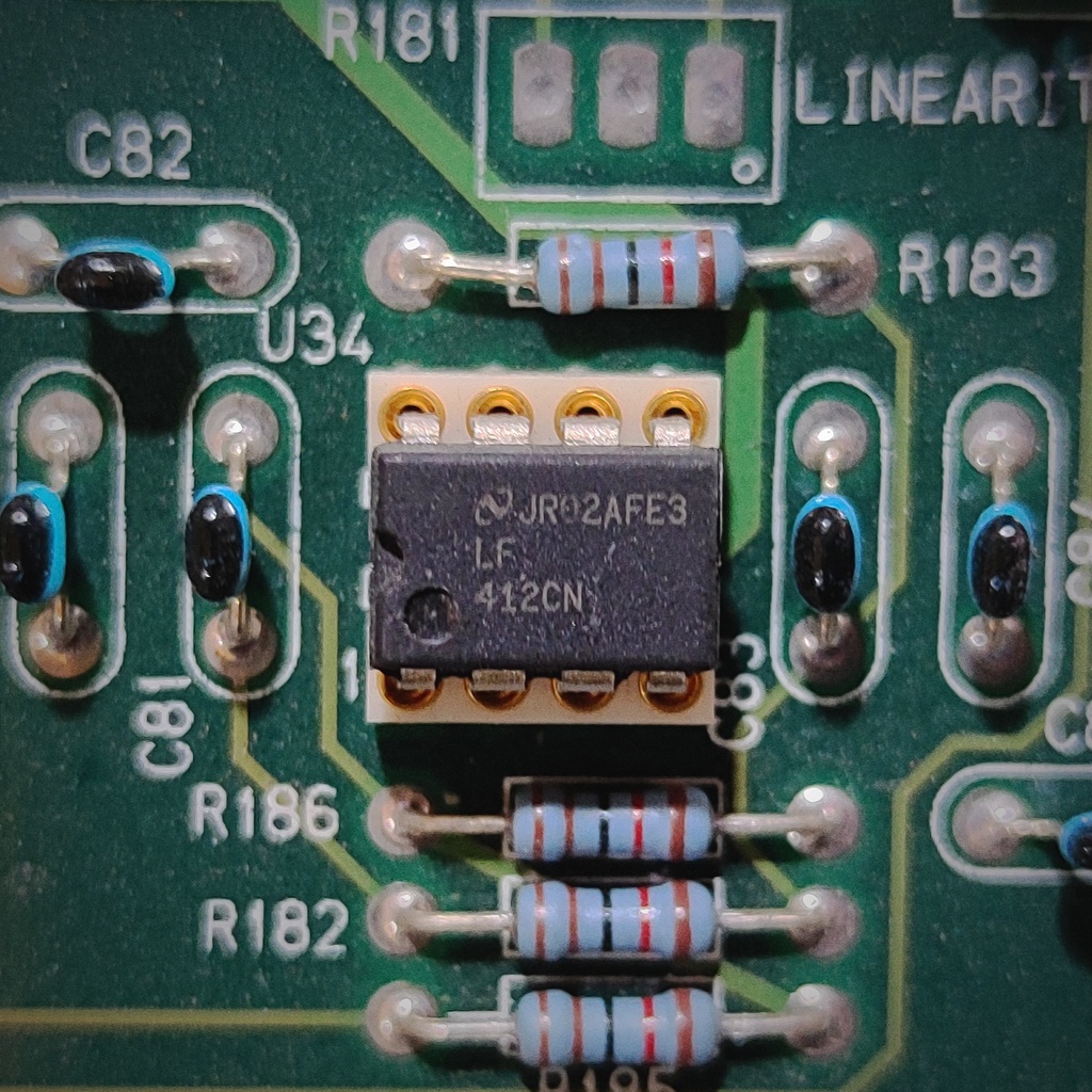OPAMP คู่ LF412CN JFET INPUT