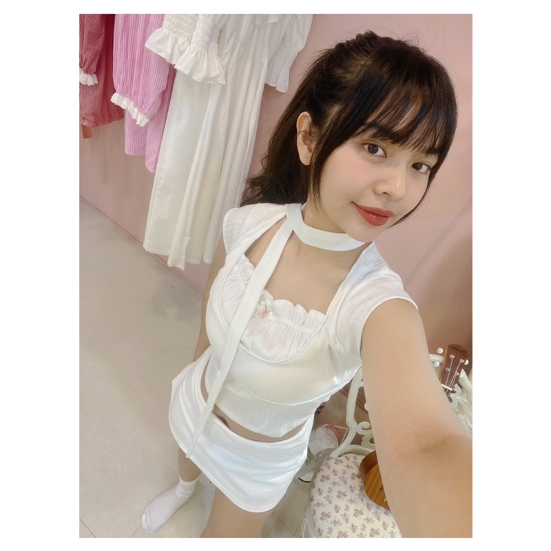 Y2k สายผ้าพันคอ mania cutie ซี่โครง