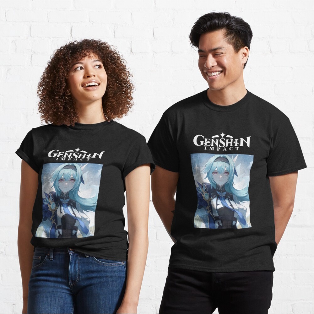 เสื้อยืด Eula Genshin Impact Mondstadt CryoVision คุณภาพดีมาก ราคาถูก รุ่นขายดี