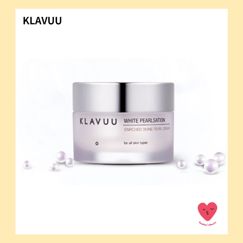 [KLAVUU] Divine Pearl Tone Up Cream | ครีมไข่มุกโทนอัพ ผิวสว่างใส 3in1