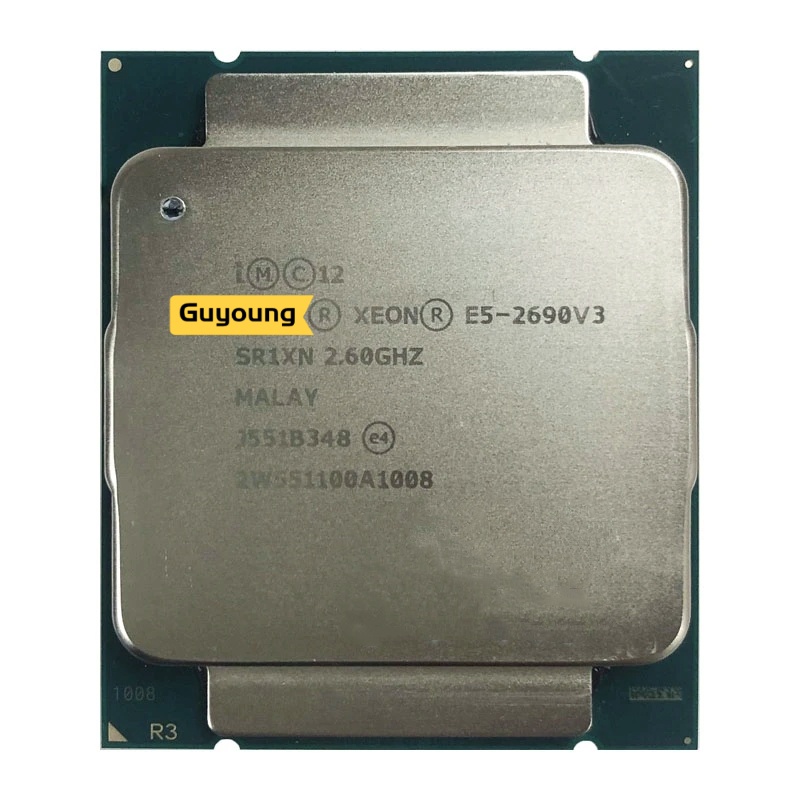 โปรเซสเซอร์ CPU Xeon E5-2690 v3 E5 2690v3 E5 2690 v3 2.6 GHz 30MB 135W LGA 2011