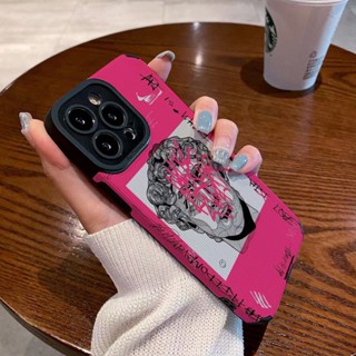 เคสโทรศัพท์มือถือหนัง ลายกราฟฟิตี้ David Toothpick สําหรับ iphone 14 Pro Max i14 plus 13 Pro Max i13 13pro 11 Pro Max i11 X XR Xs Max 7 plus 8 plus 12Pro 12 Pro Max