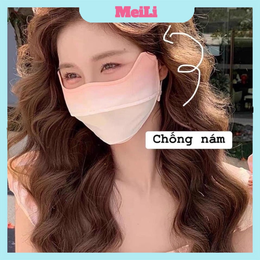 UV Sunscreen Cloth Mask - OMBRE Anti-UV Mask for High Cheekbones Anti-Melasma New (ขายส่งร้อน)