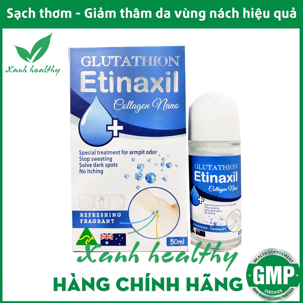 Glutathione Etinaxil Collagen Nano Deodorant Deodorant เพื ่ อช ่ วย Fade Dark, Whiten Skin - กล ่ อง 50ml