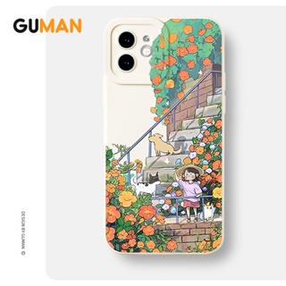 Guman เคสไอโฟน เคสซิลิโคนนุ่มกันกระแทกน่ารักตลก เคสโทรศัพท์ Compatible for iPhone 14 13 12 11 Pro Max SE 2020 X XR XS 8 7 6 6S Plus พลัส XYB1474