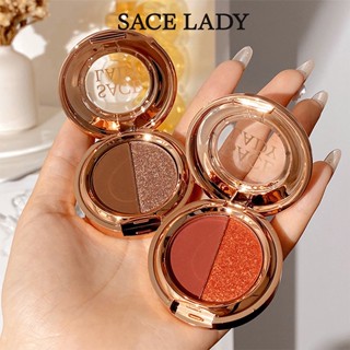 Sace LADY 2 in 1 พาเลตต์อายแชโดว์ เนื้อแมตต์ ชิมเมอร์ เกลี่ยง่าย