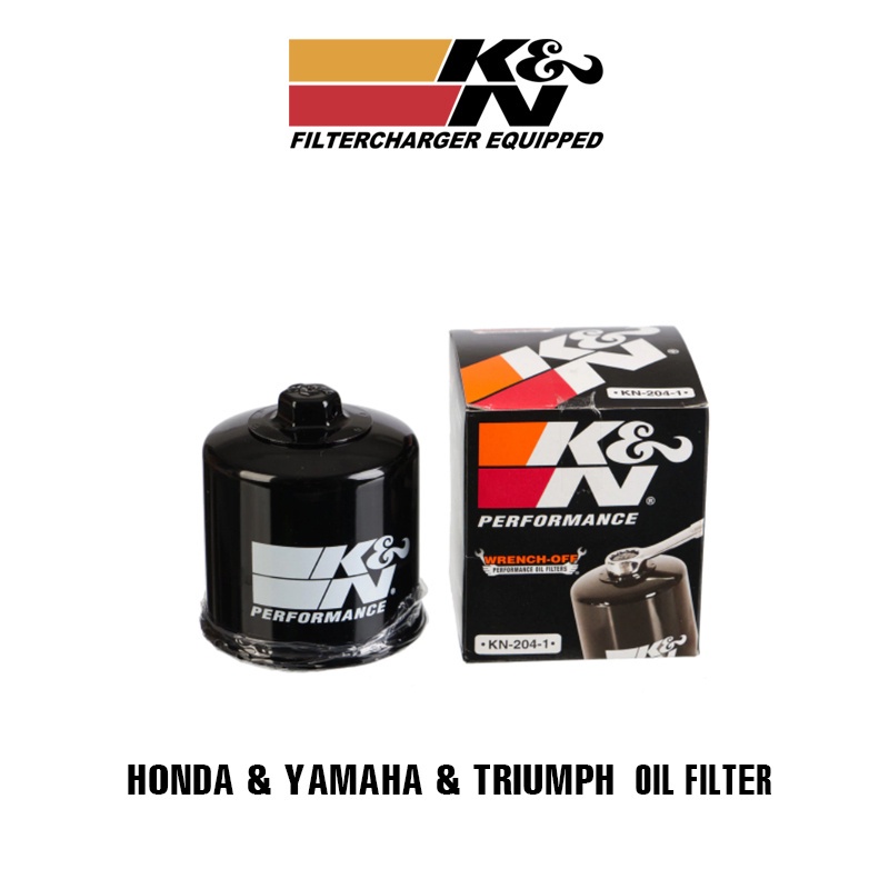 กรองน้ํามันเครื่อง (น้ํามัน) K&N 204-1 (KN-204-1) CB500 / CB650 / CB400 / CBR600RR / CBR1000RR / TRI