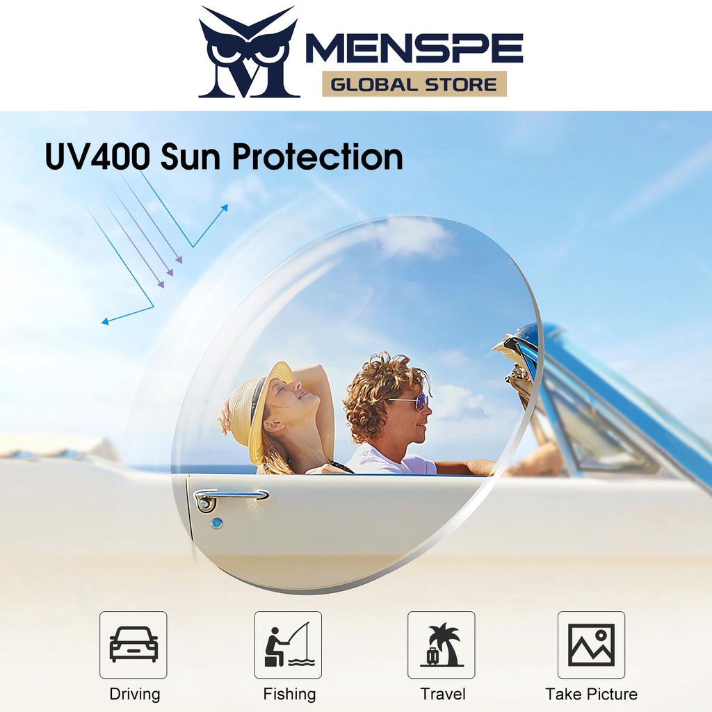 MENSPE  แว่นตากันแดด เลนส์โพลาไรซ์ ป้องกันแสง Uv เปลี่ยนสีอัตโนมัติ เหมาะกับการขับขี่ สําหรับผู้ชาย