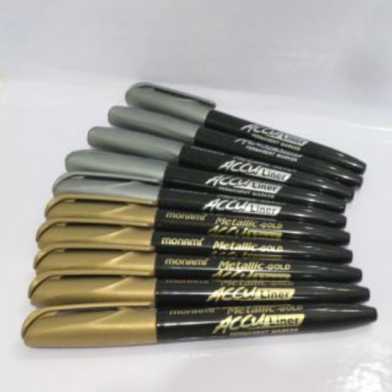 Monami Acculiner Silver Emulsion Oil Brush, Gold Emulsion