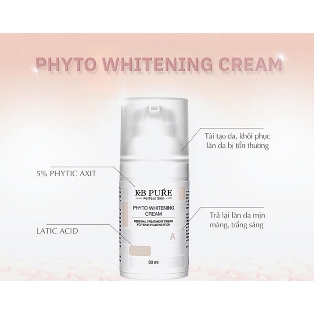 [Company ] Kb Pure Phyto Whitening Cream 30ML ไวท ์ เทนนิ ่ งครีม