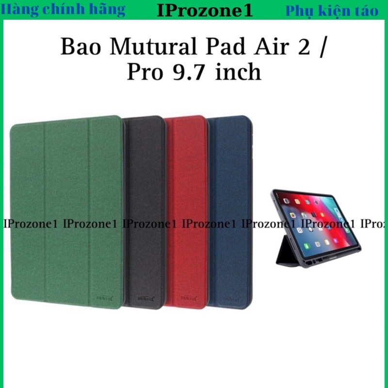 เคสของแท ้ Mutural พร ้ อมช ่ องเสียบปากกาสําหรับ iPad Air 1.2, iPad 5,6, Pro 9.7