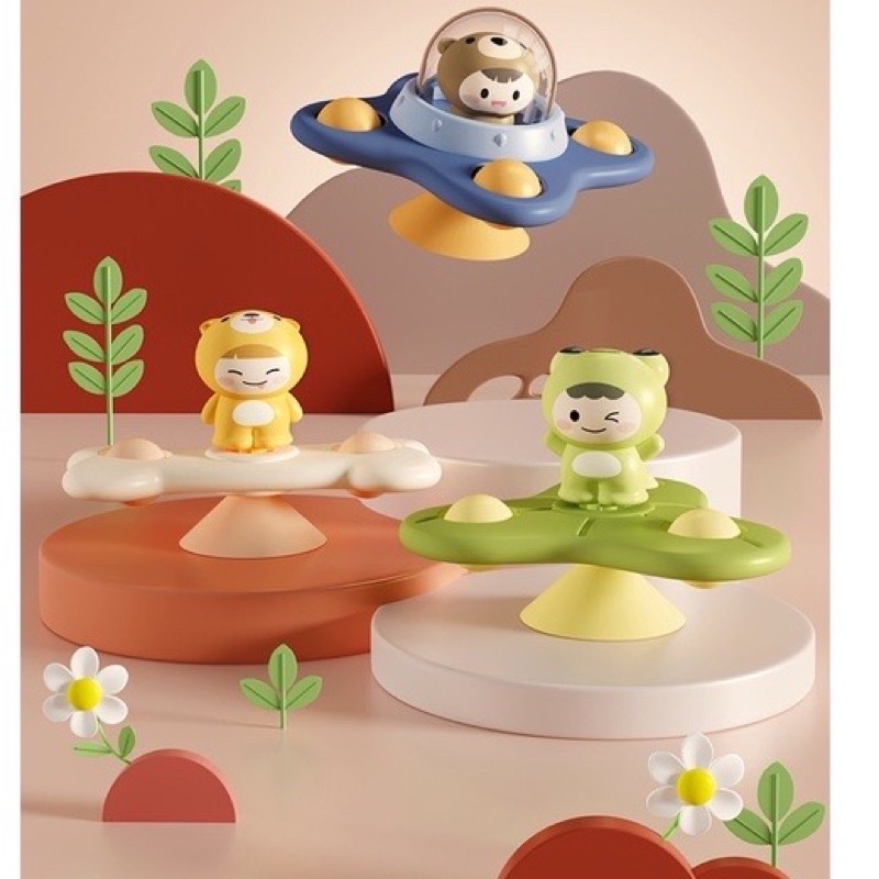 (ชุดสปินเนอร์ 3 ตัว) ของเล่นสปินเนอร์ติดผนัง Spiner ช่วยกระตุ้นการมองเห็นของทารก