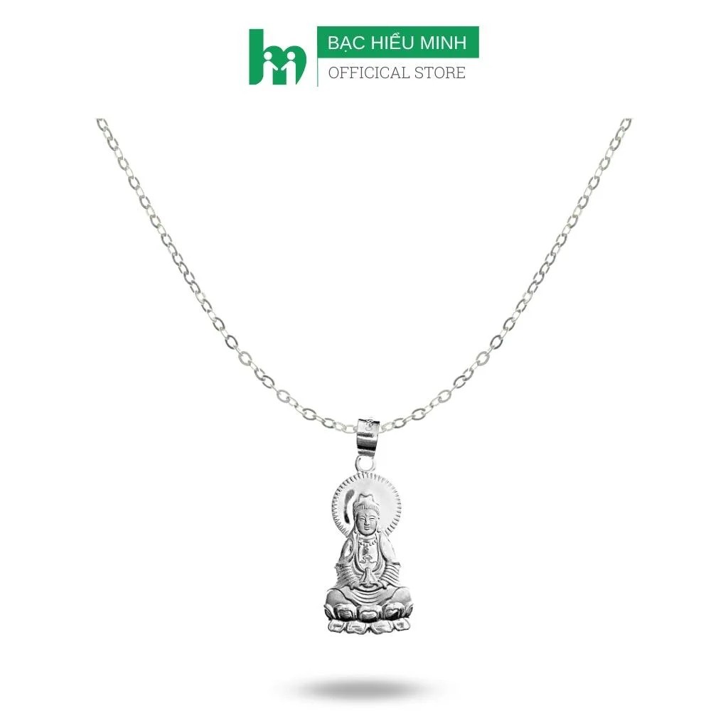 Avalokiteflara พระโพธิสัตว์สร้อยคอผู้หญิงรุ่น Solid Edition เงินแท้ S99 SILVER HIEU MINH DMD162