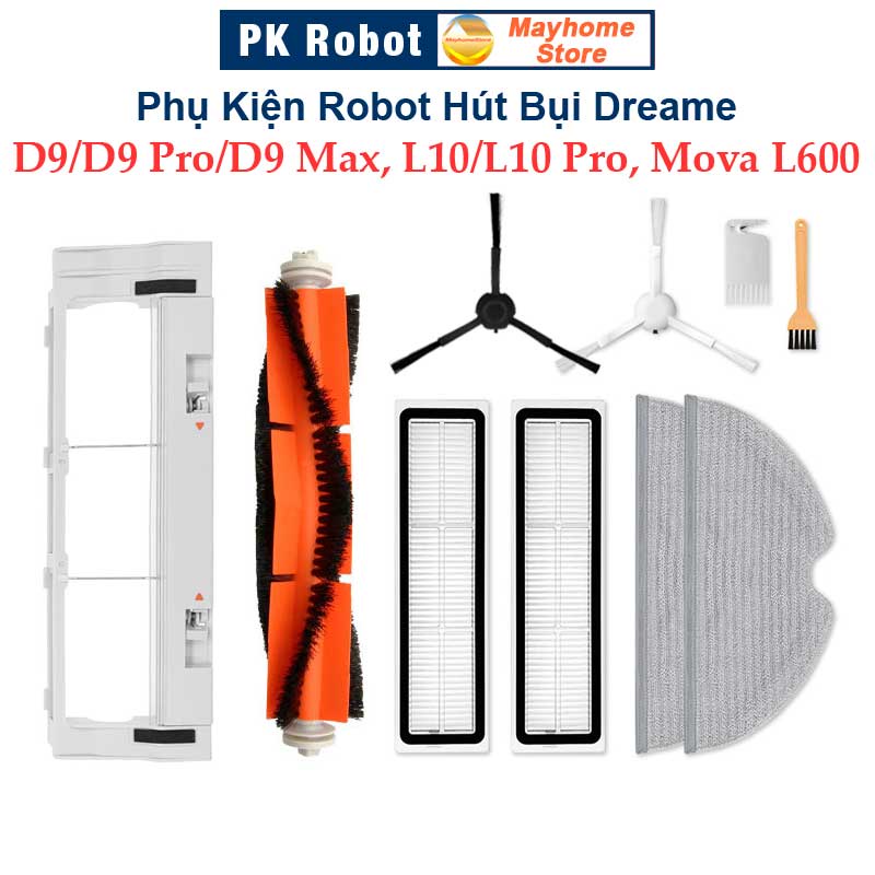 Dreame D9/ D9 Pro/ D9 Max, L10/ L10 Pro, อุปกรณ์เสริมเครื่องดูดฝุ่นหุ่นยนต์ Mova L600