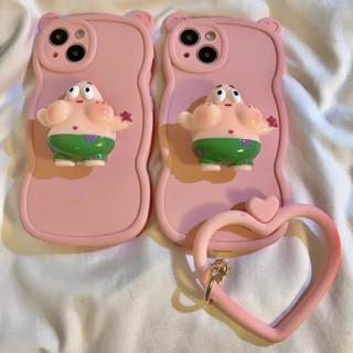 เคสโทรศัพท์มือถือ กันกระแทก ลาย Patrick Star baby พร้อมขาตั้ง และสายคล้องมือ สําหรับ iPhone 14promax 12 11 ins 11 PRO 11 PRO MAX 12 bow 12 PR 12 PRO MAX