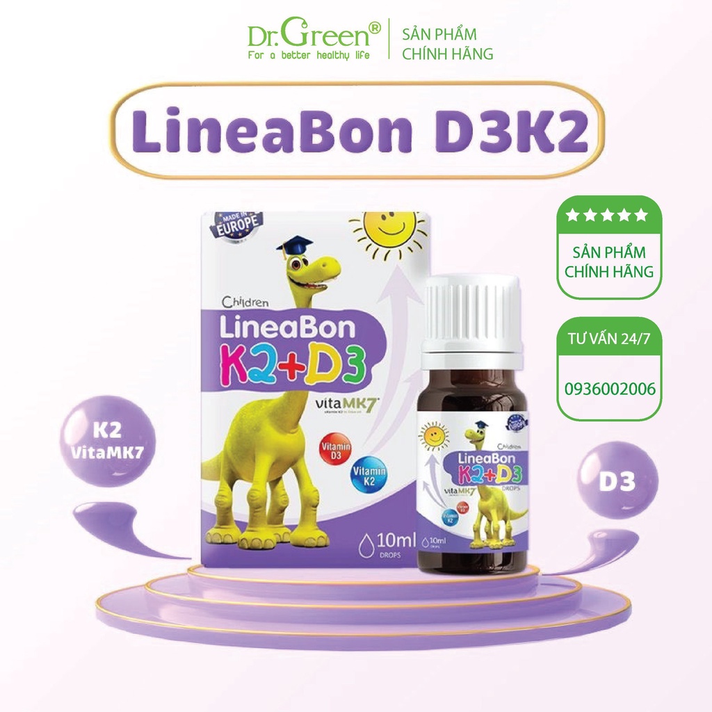 วิตามินเพิ่มความสูง - LineaBon วิตามิน D3 K2 (Dr.Green)