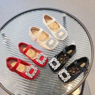 พร้อมส่ง รองเท้านักเรียนแฟชั่น แบบนิ่ม ใส่สบาย สไตล์อังกฤษ สําหรับเด็ก