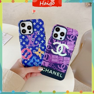 เคสโทรศัพท์มือถือ พลาสติกแข็ง ลายโลโก้ แฟชั่น สําหรับ iPhone14 13 12 Mini 11 PRO MAX 6 6s 7 8plus SE2 X XS XR XSMAX #Hg5757