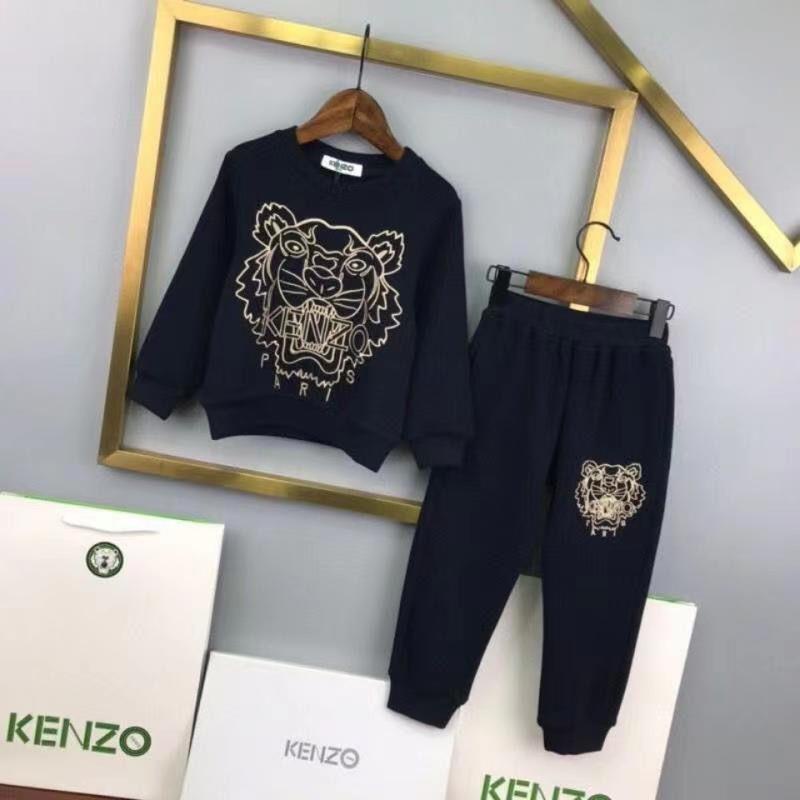 Kenzo เสื้อกันหนาว ผ้าฟลีซ มีฮู้ด แฟชั่นฤดูใบไม้ร่วง และฤดูหนาว สําหรับเด็กผู้ชาย และผู้หญิง