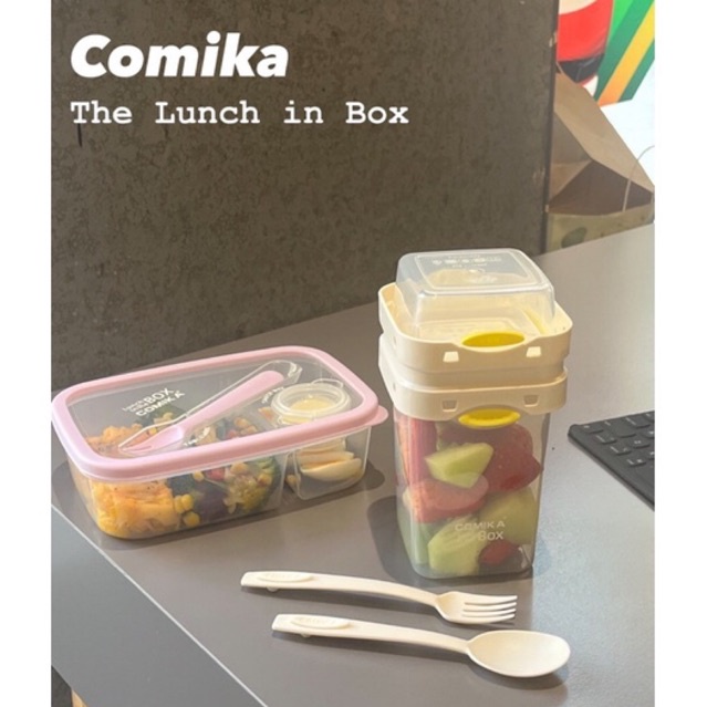 DRY LUNCH BOX SALAD BOX COMIKA PREMIUM FOOD CONTAINER