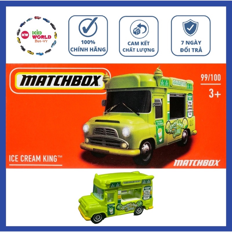 กล่อง Matchbox รถโมเดล Ice Cream King 99/100