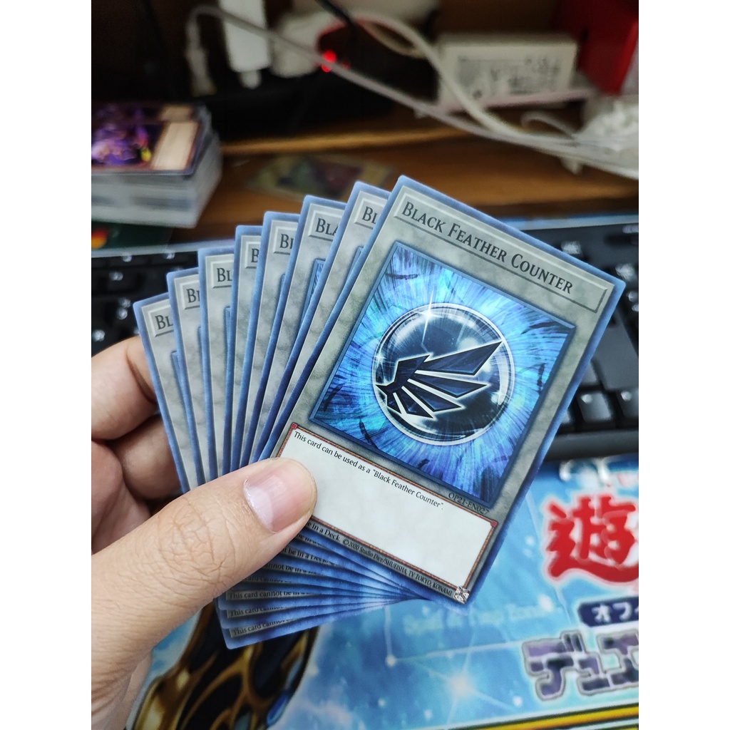 [Yugioh Funny Shop] 1 การ์ด Black Feather Counter US OP21-EN027 Super Rare