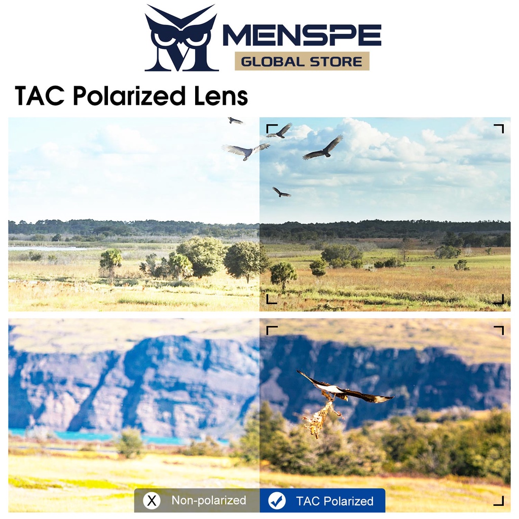 MENSPE  แว่นตากันแดด เลนส์โพลาไรซ์ ป้องกันแสง Uv เปลี่ยนสีอัตโนมัติ เหมาะกับการขับขี่ สําหรับผู้ชาย