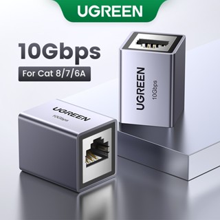 Ugreen สายเคเบิลเชื่อมต่อเครือข่ายอีเธอร์เน็ต 10Gbps RJ45 สําหรับ Cat 8 7 6A 6 5E