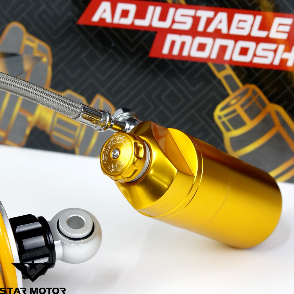 Ohlins 1:1 ti โช๊คถังน้ํามันทองและตะเกียบหลังสําหรับ Exciter 135-15-155