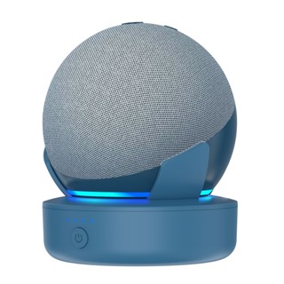 Sokusin ฐานแบตเตอรี่ แบบพกพา 5000mAh สําหรับ Alexa Echo Dot 4th &amp; 5th Gen Docking Station Alexa Smart Speaker Charger Stand