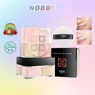 NOBB! Cool Betty แป้งฝุ่น คอนซีลเลอร์ ควบคุมความมัน กันน้ํา ปกปิดรูขุมขน สีขาวสว่าง