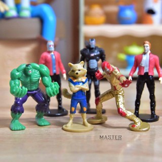 ของแท้ โมเดลตุ๊กตา Avengers Iron Man Hulk ขนาดเล็ก ของเล่นสําหรับเด็ก