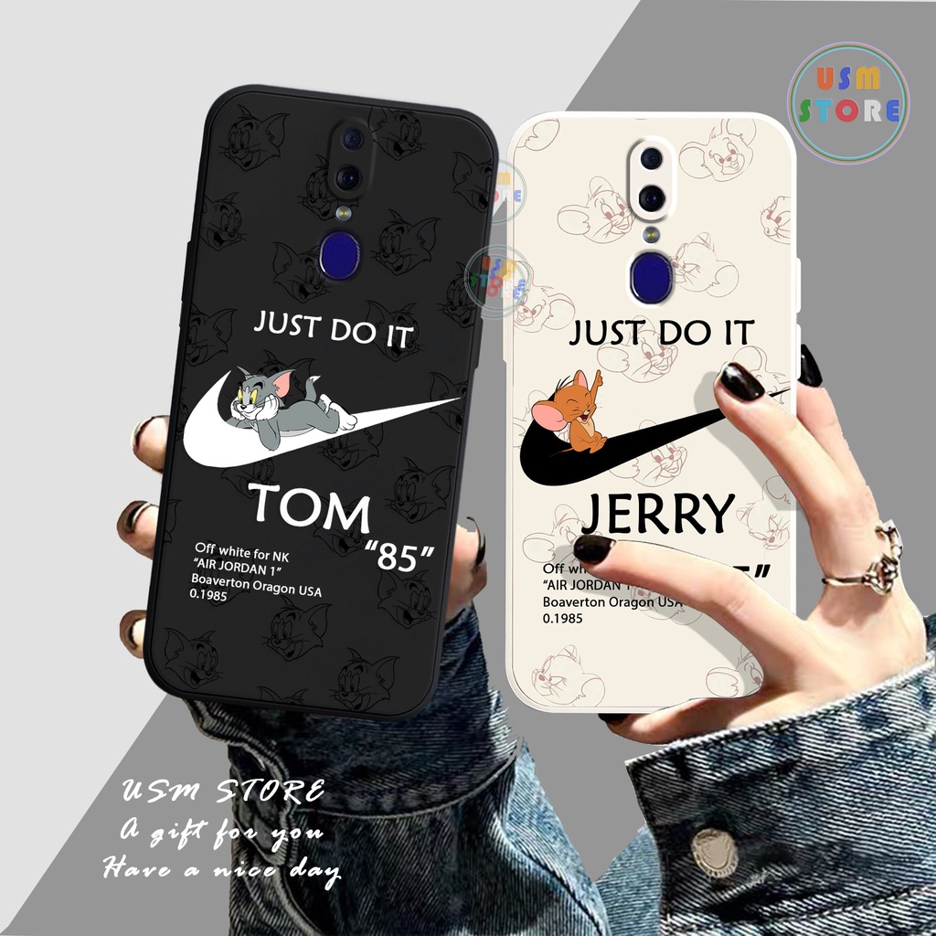 Oppo F11 A9 2019 TQ F7 F9 F9 PRO A7X TQ Realme U1 Realme 2 PRO K3 Realme X Case, Tom Jerry รูปภาพ