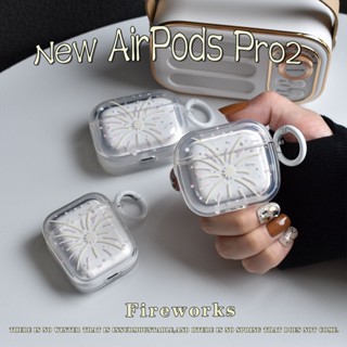 เคสหูฟัง ลายดอกไม้ไฟ สร้างสรรค์ สําหรับ airpods Pro2Gen airpods Pro2 airpods Pro2 AirPods3 AirPods2gen