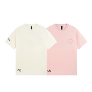 ใหม่ เสื้อยืดแขนสั้น ผ้าฝ้าย ปักลาย ไซซ์ควีนไซซ์ สําหรับคู่รัก