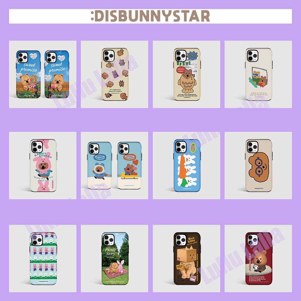 【 Samsung S23 Series Added 】เคสโทรศัพท์มือถือแบบแข็ง กันกระแทก ลายกระต่ายน่ารัก สไตล์เกาหลี สําหรับ iPhone 14 13 12 11 pro max mini