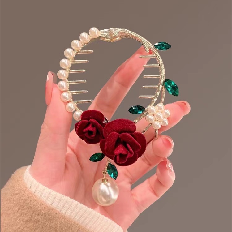 กิ๊บติดผม ประดับมุก ลูกบอล สไตล์เกาหลี เครื่องประดับ สําหรับผู้หญิง