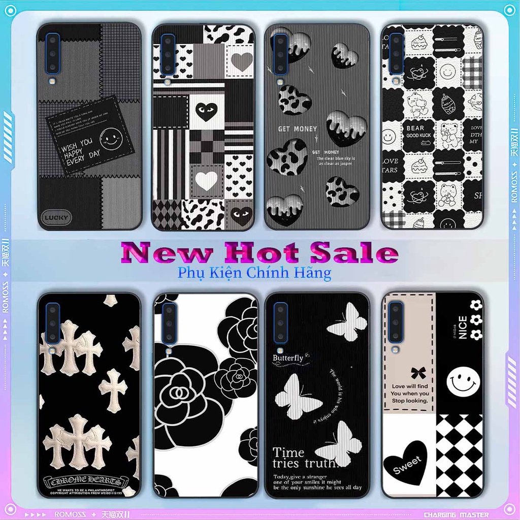 เคส Samsung A7 2018 / A9 2018 ลายขาวดํา