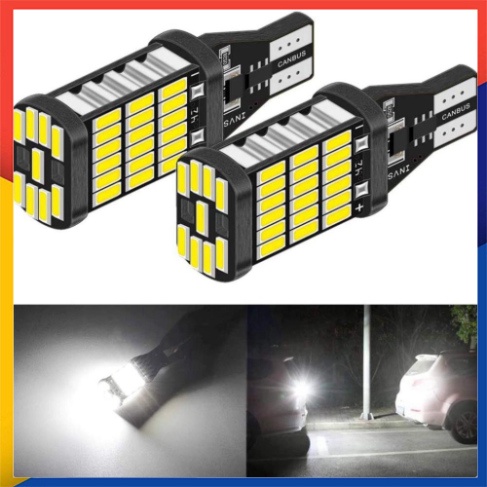 ไฟเลี้ยว LED/ไฟถอยหลัง T15/T10 สําหรับรถยนต์รถจักรยานยนต์ชิป 4014 สว่างมาก - 15w