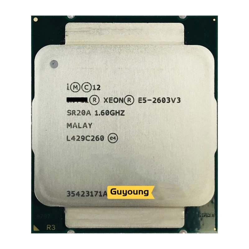 โปรเซสเซอร์ Xeon E5-2603v3 E5 2603v3 E5 2603 v3 1.6 GHz ใช้แล้ว หกคอร์ หกเธรด 15M 85W LGA 2011