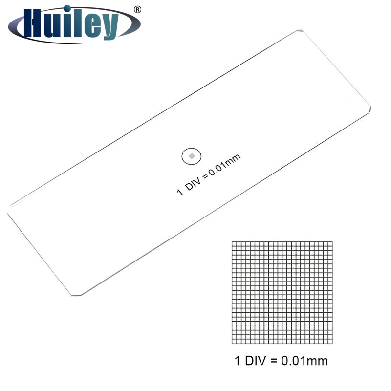 Div กล้องจุลทรรศน์สไลด์ 0.01 มม. 100x100 ช่อง สําหรับวัดเวที
