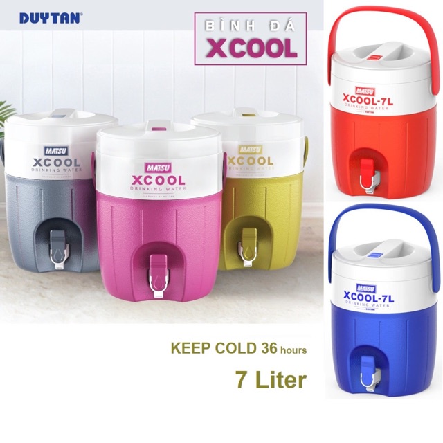 ขวดน้ําน้ําแข็ง Duy Tan Xcool (7 ลิตร) (สินค้าเวียดนามที่มีคุณภาพสูง วัสดุปลอดภัย)