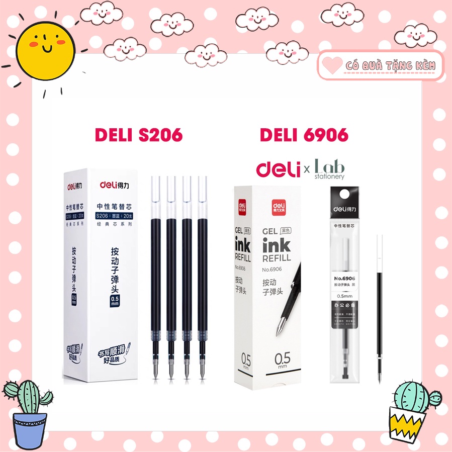 ปากกาเจล Deli 0.5 มม. Nib ใช้แทนปากกาลูกลื่น Deli A575, S101, S108, A025B