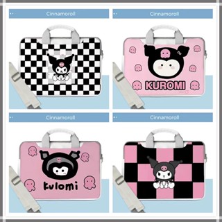 ⭐️With shoulder strap ⭐️Cartoon Kuromi Laptop Bags PU Computer Bag Waterproof Sleeve 12 13.3 Laptop Case 14 inch15 15.6inches