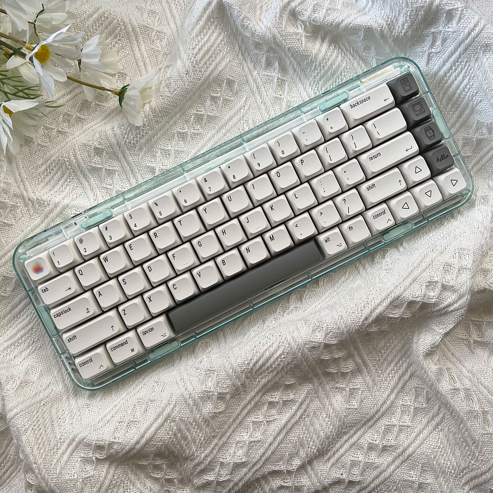 Minimalist สไตล์สีขาว keycaps XDA Profile PBT Keycaps สำหรับ mac ISO Cherry MX Japanese White Keycap